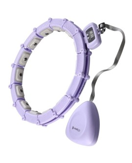 Hula hop z magnesami, obciążnikiem i licznikiem HMS HHM14 fioletowy