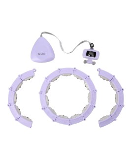 Hula hop z magnesami, obciążnikiem i licznikiem HMS HHM14 fioletowy