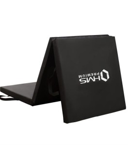 Materac gimnastyczny składany czarny 1800x600x500mm HMS MGS02 (WYPRZEDAŻ)