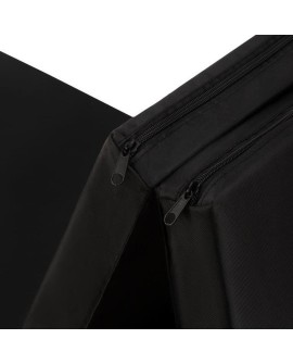 Materac gimnastyczny składany czarny 1800x600x500mm HMS MGS02 (WYPRZEDAŻ)