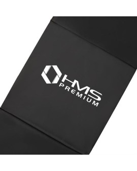 Materac gimnastyczny składany czarny 1800x600x500mm HMS MGS02 (WYPRZEDAŻ)