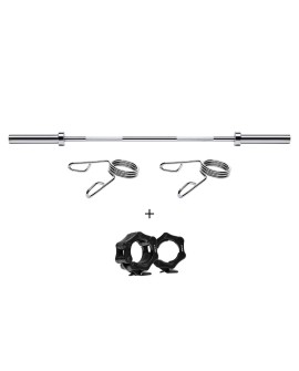 Gryf olimpijski 13,5 kg / 1500 mm z zaciskami HMS GO205