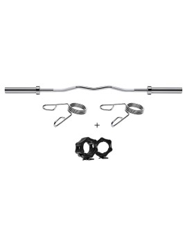 Gryf olimpijski łamany 13,5 kg / 1500 mm z zaciskami HMS GOL200