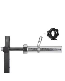 Gryf olimpijski łamany 13,5 kg / 1500 mm z zaciskami HMS GOL200