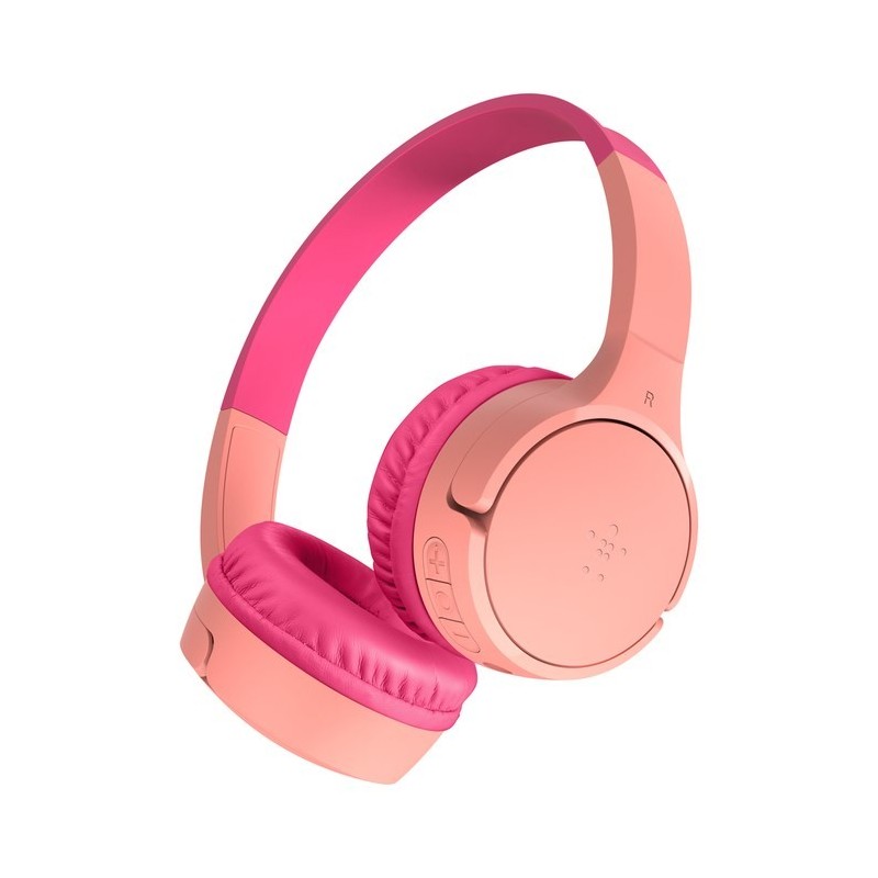 Belkin SoundForm Mini Zestaw słuchawkowy Bezprzewodowy Opaska na głowę Połączenia/muzyka USB Type-C Różowy