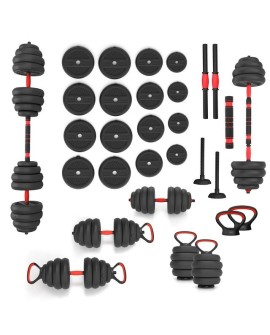 ZESTAW CIĘŻARÓW 6W1 HMS SGN140 (SZTANGA, SZTANGIELKI I KETTLEBELL) 40KG