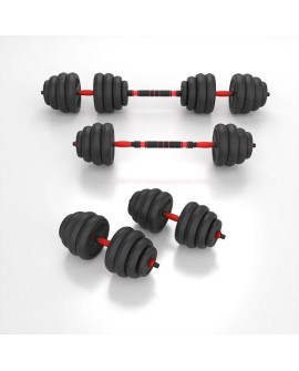 ZESTAW CIĘŻARÓW 6W1 HMS SGN140 (SZTANGA, SZTANGIELKI I KETTLEBELL) 40KG