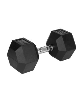 Hantel żeliwny gumowany HEX 25 kg REBEL ACTIVE