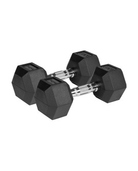 Hantle żeliwne gumowane HEX 2x10 kg REBEL ACTIVE