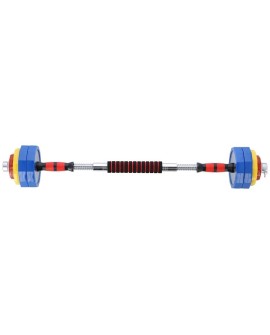 Kolorowe sztangielki z funkcją sztangi w walizce HMS SKC20 2 x 10 kg