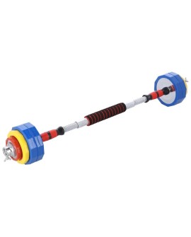 Kolorowe sztangielki z funkcją sztangi w walizce HMS SKC20 2 x 10 kg