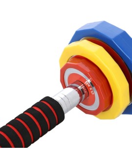 Kolorowe sztangielki z funkcją sztangi w walizce HMS SKC20 2 x 10 kg