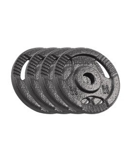 Zestaw obciążeń żeliwnych 4x2.5kg, otwór 31mm, talerz z uchwytami, REBEL ACTIVE