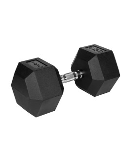 Hantel żeliwny gumowany HEX 35 kg REBEL ACTIVE