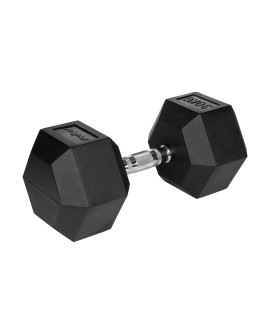 Hantel żeliwny gumowany HEX 30 kg REBEL ACTIVE