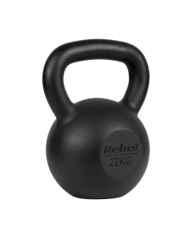 Kettlebell żeliwny 22kg, REBEL ACTIVE
