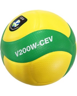 Piłka do siatkówki Mikasa V200W CEV meczowa żółto-zielona rozmiar 5