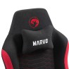 Dla gracza fotel Marvo KAHN RED, czarno-czerwona, EOL
