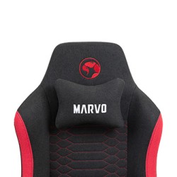 Dla gracza fotel Marvo KAHN RED, czarno-czerwona, EOL