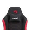 Dla gracza fotel Marvo KAHN RED, czarno-czerwona, EOL