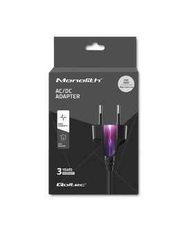 Qoltec 50088.90W adapter zasilający/ inwentor Wewnętrzna Czarny