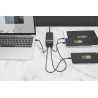 Ładowarka sieciowa uniwersalna zasilacz GaN 4 porty 2x USB-C 2x USB-A PD 3.0 65W czarna