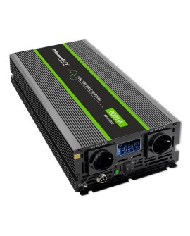 QOLTEC PRZETWORNICA NAPIĘCIA MONOLITH | 3000W | 6000W | 24V NA 230V | CZYSTY SINUS | LCD
