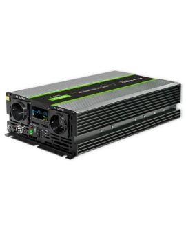 QOLTEC PRZETWORNICA NAPIĘCIA MONOLITH | 3000W | 6000W | 24V NA 230V | CZYSTY SINUS | LCD