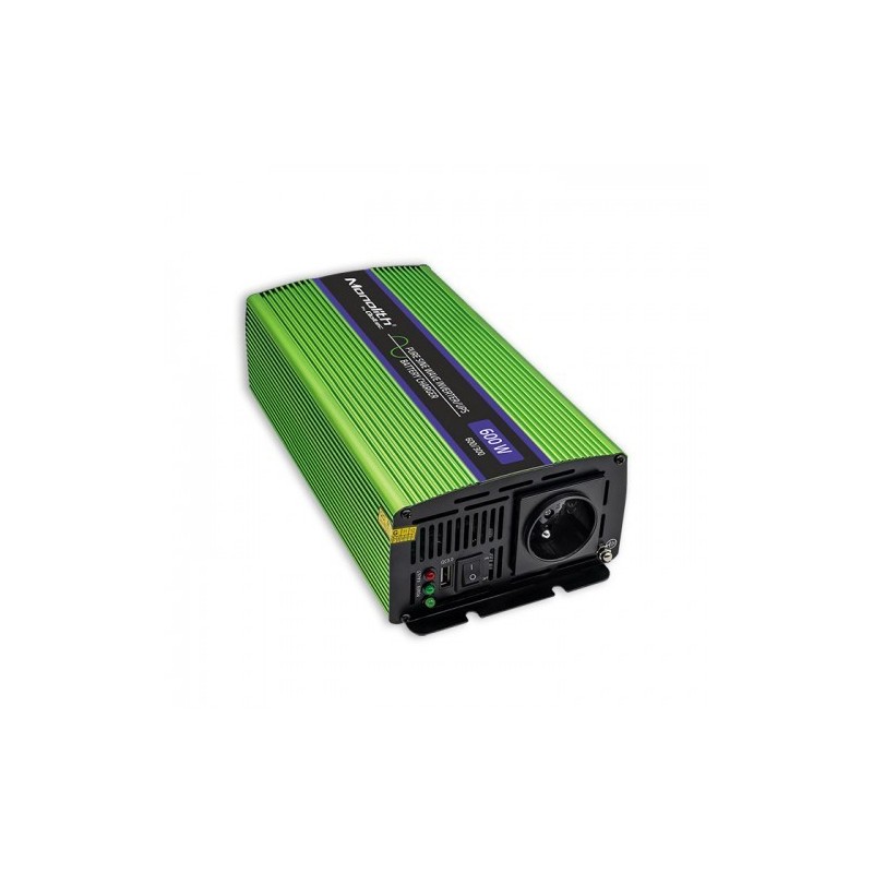 QOLTEC PRZETWORNICA NAPIĘCIA MONOLITH | ŁADOWANIE BATERII | UPS | 300W | 600W | 12V NA 230V | CZYSTY SINUS