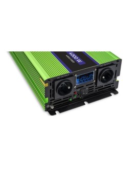 QOLTEC PRZETWORNICA NAPIĘCIA MONOLITH | ŁADOWANIE BATERII | UPS | 2000W | 4000W | 12V NA 230V | CZYSTY SINUS | LCD