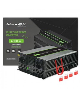 QOLTEC PRZETWORNICA NAPIĘCIA MONOLITH | 2000W | 4000W | 24V NA 230V | CZYSTY SINUS