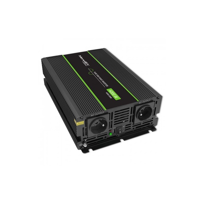 QOLTEC PRZETWORNICA NAPIĘCIA MONOLITH | 2000W | 4000W | 12V NA 230V | CZYSTY SINUS