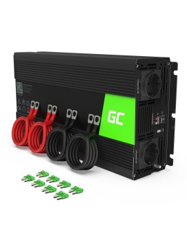 GREEN CELL PRZETWORNICA INV15 12V-230V 3000W/6000W CZYSTA SINUSOIDA