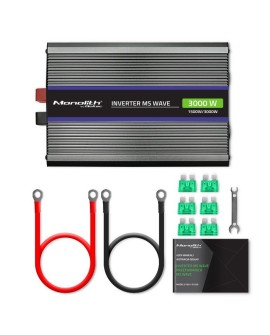 Qoltec Przetwornica napięcia Monolith 3000 MS Wave | 12V na 230V | 1500/3000W | USB