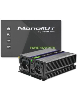 Qoltec Przetwornica napięcia Monolith 3000 MS Wave | 12V na 230V | 1500/3000W | USB