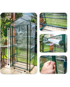 Szklarnia 69x49x160 cm Neo Tools folia PVC, metalowa konstrukcja