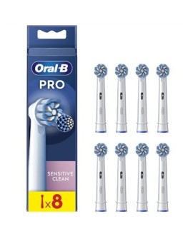 Braun Oral-B EB60-8 Jautrus Clean Pro Dantu Šepetelio Galvutes, 8 Vnt.