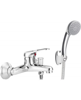 Bateria wannowa ścienna z zestawem prysznicowym BYU_011M 5907650801054