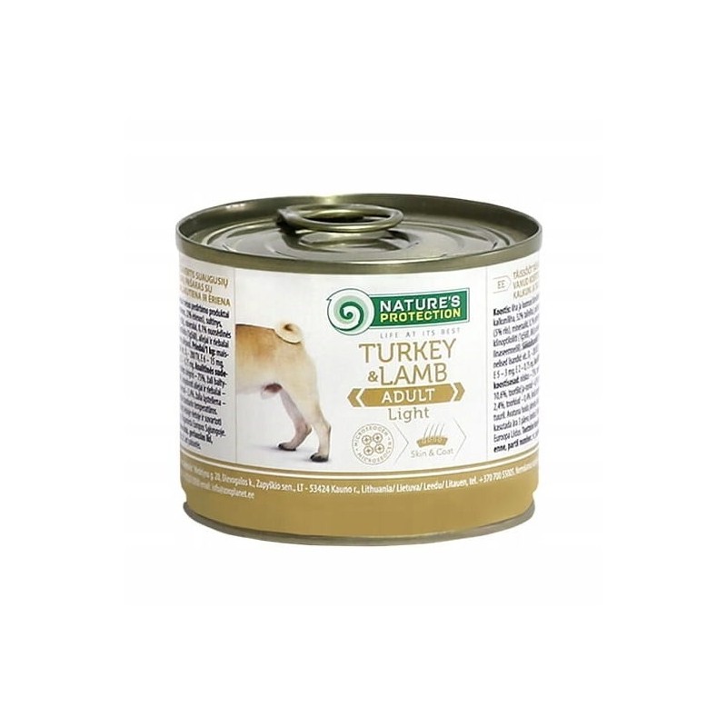 Nature's Protection Dog Adult Light Indyk&Jagnięcina 200g dog food