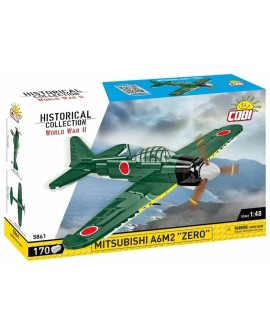 COBI 5861 Historical Collection WWII Mitsubishi A6M2 Zero 170 klocków