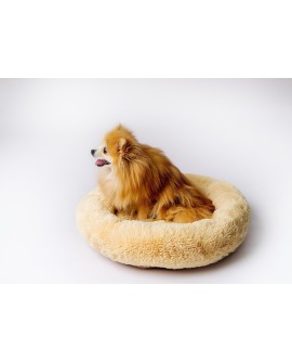 GO GIFT Shaggy kremowy XL - legowisko dla zwierząt - 80 x 83 x 10 cm