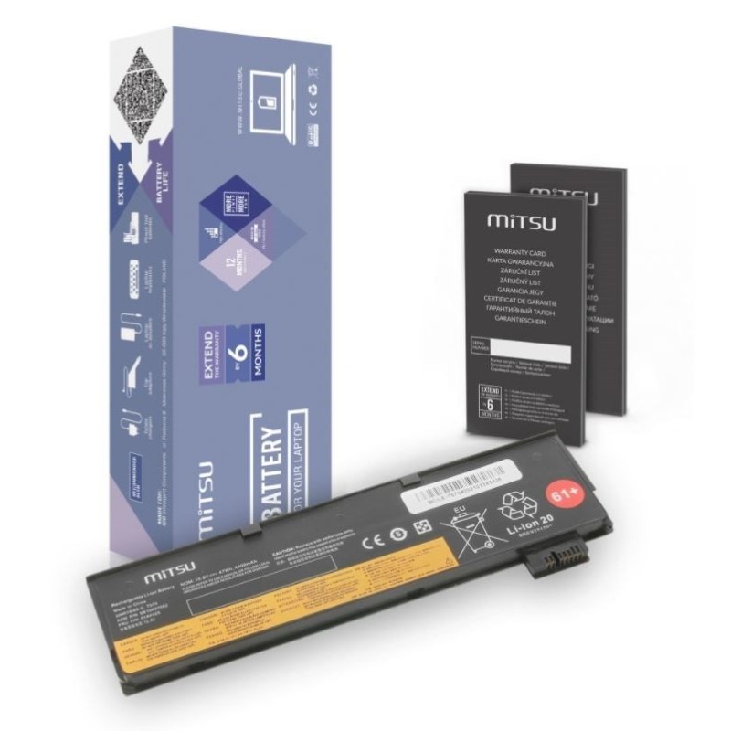 MITSU BATERIA LENOVO BC/LE-T570 (4400 mAh (47 Wh) 10.8V (11.1V) 6 ogniw Li-Ion