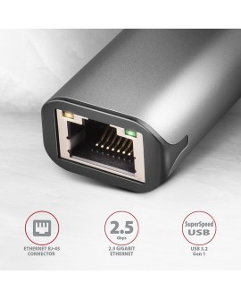 Axagon ADE-25R karta sieciowa Wewnętrzny Ethernet 5000 Mbit/s