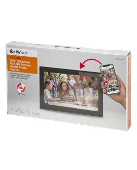 Denver PFF-1514B cyfrowa ramka na zdjęcia Czarny 39,6 cm (15.6") Ekran dotykowy Wi-Fi