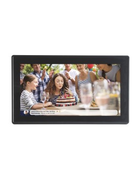 Denver PFF-1514B cyfrowa ramka na zdjęcia Czarny 39,6 cm (15.6") Ekran dotykowy Wi-Fi