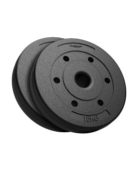 Zestaw obciążeń bitumicznych 2x15kg, otwór 51mm - do sztang olimpijskich, REBEL ACTIVE