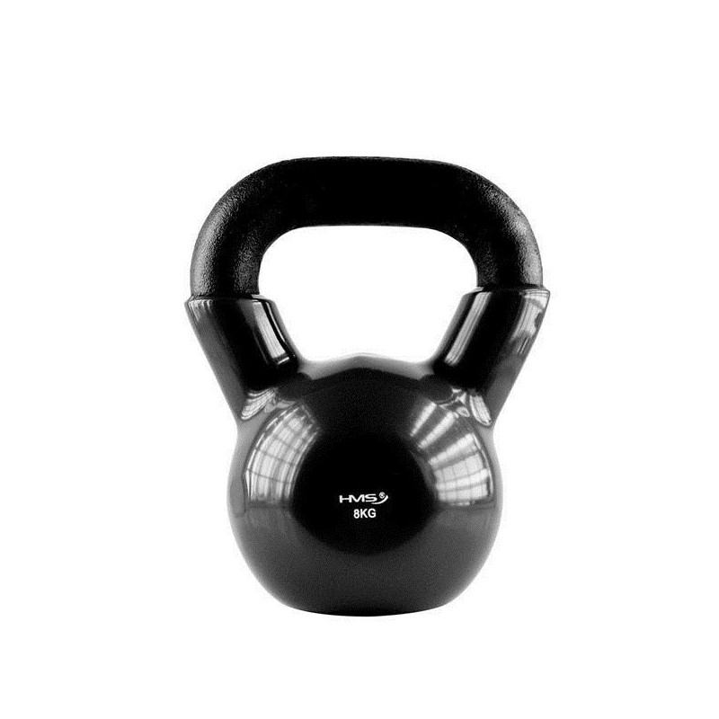 Kettlebell winylowy 8 kg czarny HMS KNV08