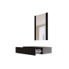 Toaletka z lustrem PAFOS 80x41,6x100 czarny mat