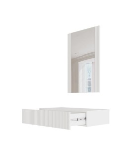 Toaletka z lustrem PAFOS 80x41,6x100 biały mat