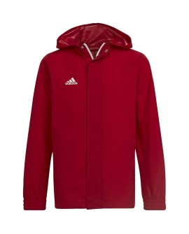 Kurtka dla dzieci adidas Entrada 22 All Weather Jacket czerwona HG6300 164cm